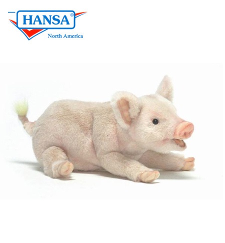 Standing Piglet Plush Toy HANSA 