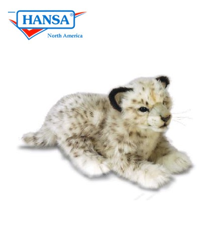 Snow Leopard Jacquard Large Stuffed Animal