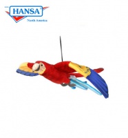 Flying Scarlet Macaw (3460)