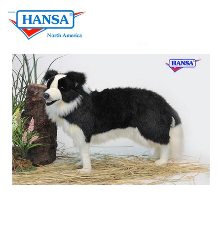 life size border collie soft toy