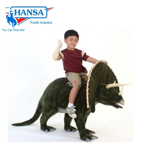 Hansatronics Mechanical Triceratops 4'L Ride On (0094)