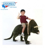 Hansatronics Mechanical Triceratops 4'L Ride On (0094) - FREE SHIPPING!