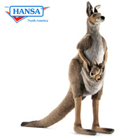 Hansatronics Mechanical Kangaroo, Mama and Joey - Lifesize (0113) - FREE SHIPPING!