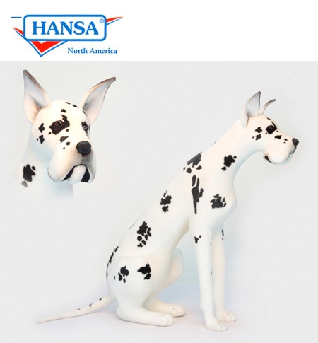 Great Dane Harlequin Lifesize 3762