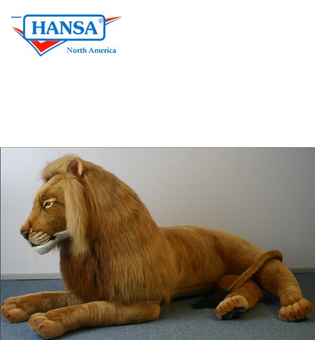 Life size stuffed store lion