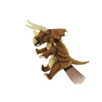 Triceratops Puppet (Rust Brown) (7746)