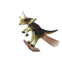 Triceratops Puppet (Cream/Brown) (7764)