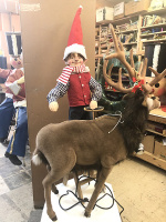 Reindeer and Elf - MECHANICAL (1119) - FREE SHIPPING!