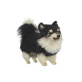 Pomeranian Dog (Black/White) 14" (8043)