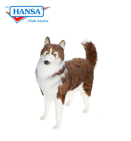 Life size husky store stuffed animal