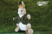 Bunny Puppet with Green Coat 13