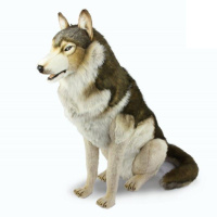 Wolf, Grey Sitting 49 in. (8704) - FREE SHIPPING!