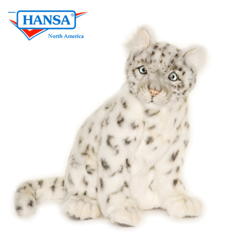 Snow Leopard Figurine - Lying - Kness