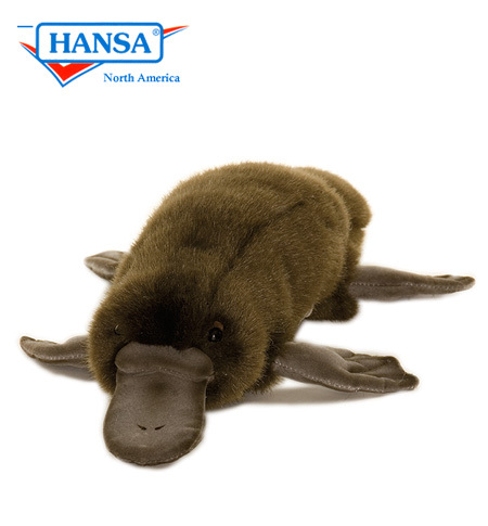 Plush toy of a lifelike platypus