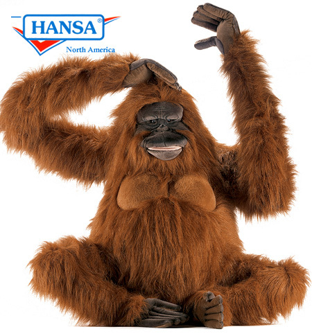 Large stuffed on sale orangutan