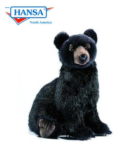 realistic stuffed black bear