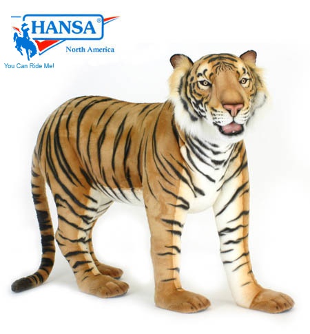 Life Size and Realistic Standing Plush Bengal TIGER -- NEW !