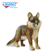 Hansa Lying Cape Fox  8093 Plush Soft Toy Sold by Lincrafts Established 1993 